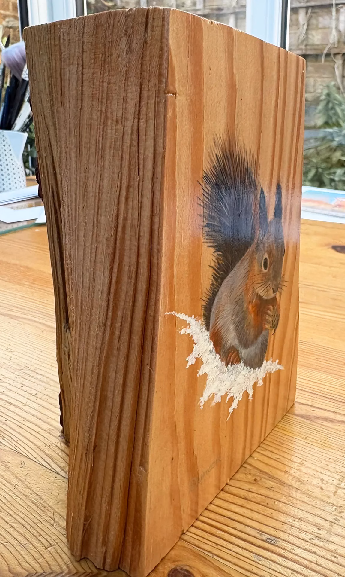 Red Squirrel on Larch Wood - Image 4